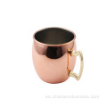 Taza de acero inoxidable chapada en cobre de 19 oz de venta caliente